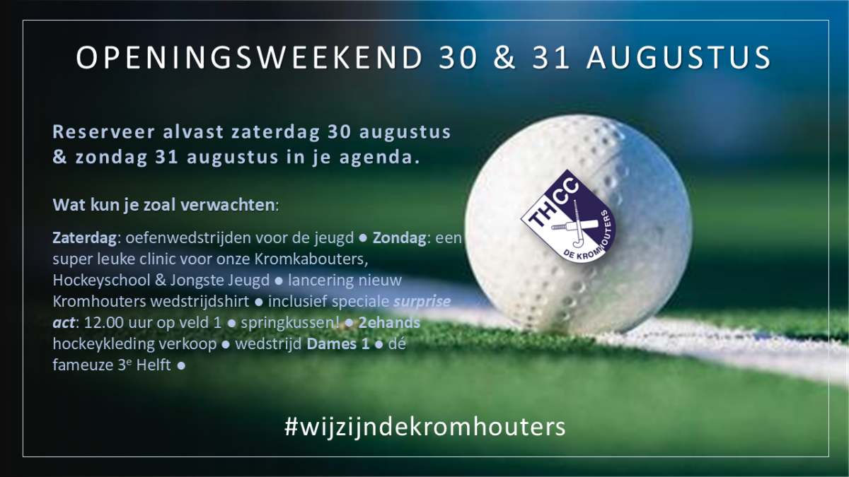 30 & 31 augustus openingsweekend! Nieuws afbeelding